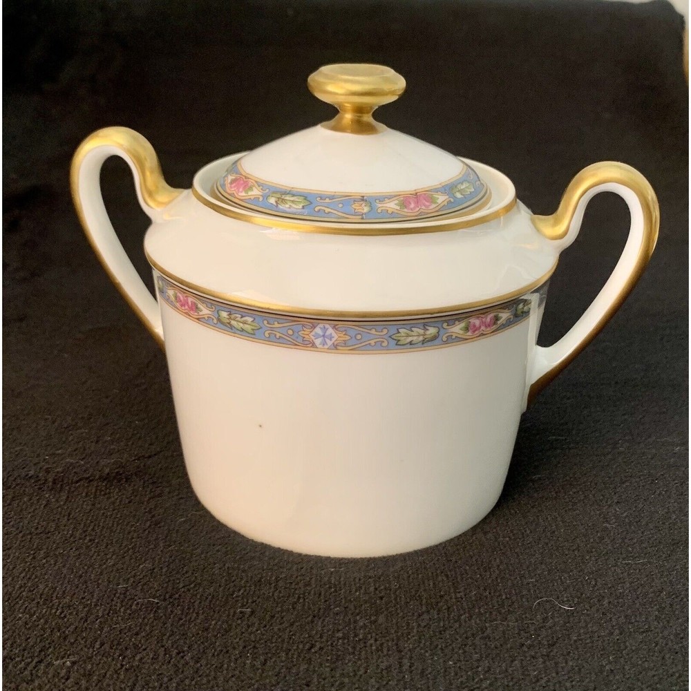 Sugar Bowl Martin Limoges France Depose with Roses sold Springfield MA Antique